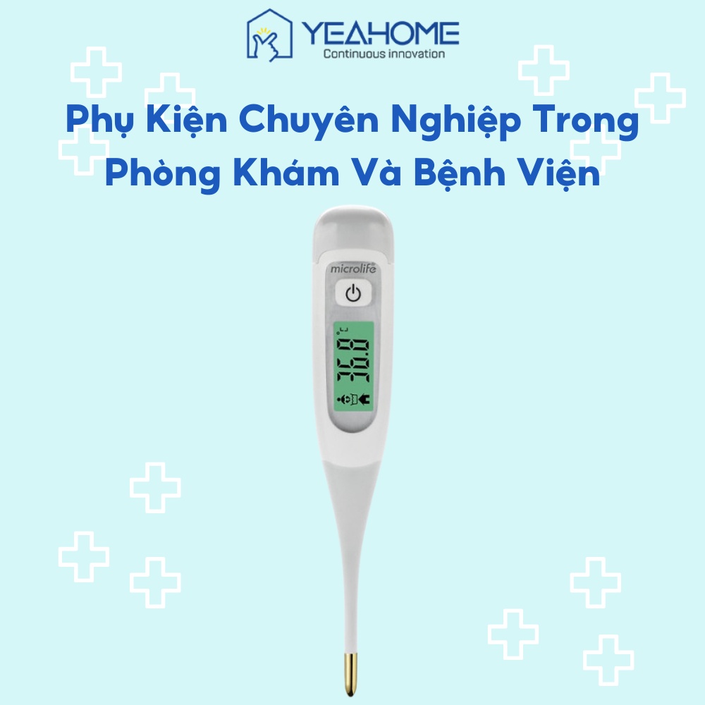 Nhiệt Kế Điện Tử Kẹp Nách 8 Giây Microlife MT850 Không Thủy Ngân Công Nghệ Đo Nhanh 8s - YeahomeCare Saigon