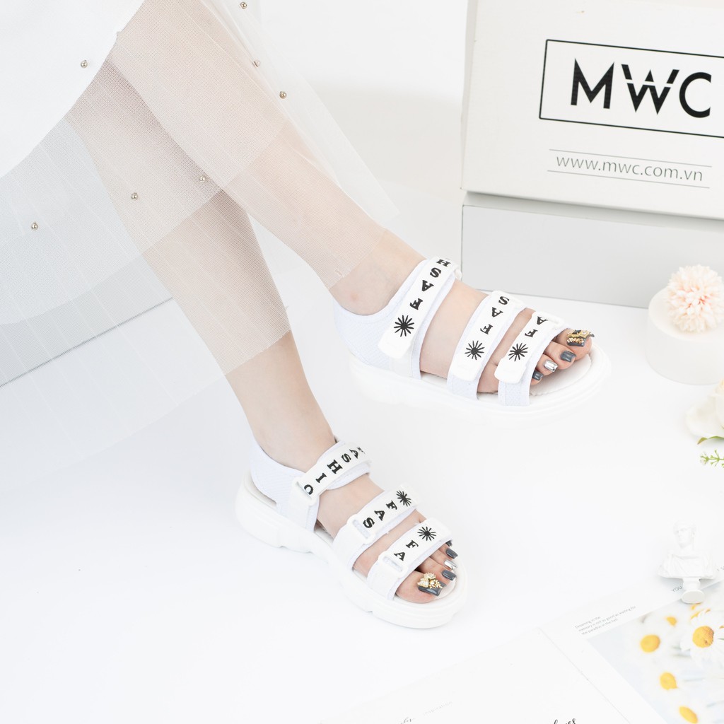 [Mã SKAMFS114M giảm 10% đơn 100K] GIÀY SANDAL NỮ THỜI TRANG MWC ĐẾ CAO HOA CÚC NĂNG ĐỘNG NUSD- 2827