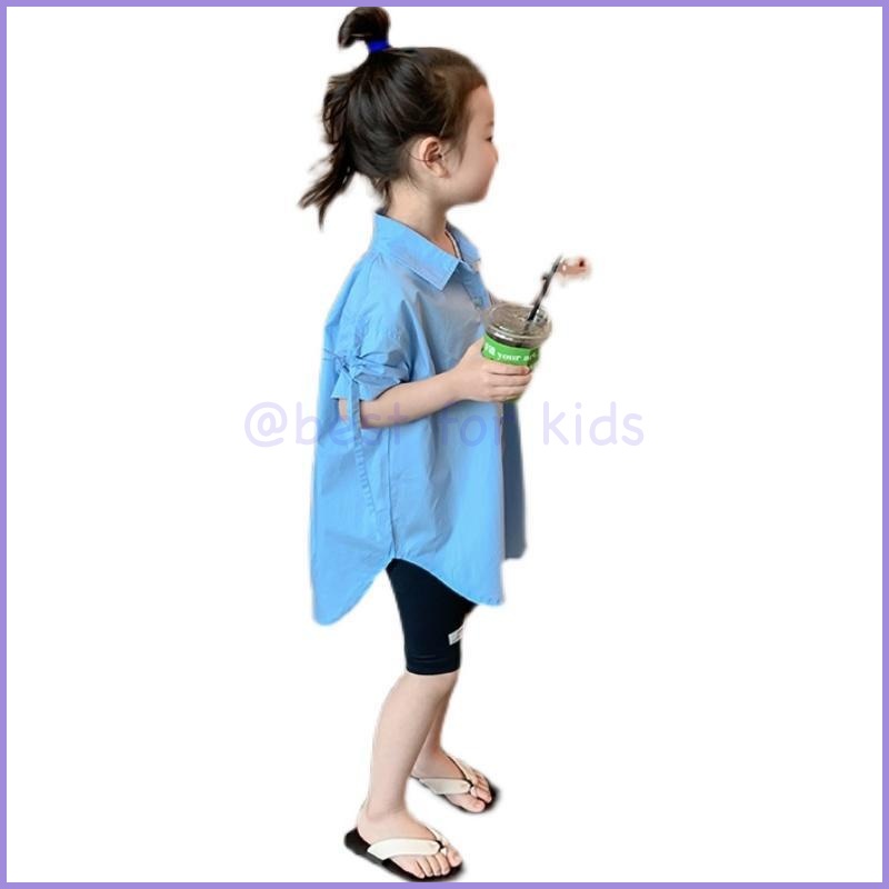 Áo Sơ Mi Mỏng Thời Trang Mùa Hè Hàn Quốc Cho Bé Gái