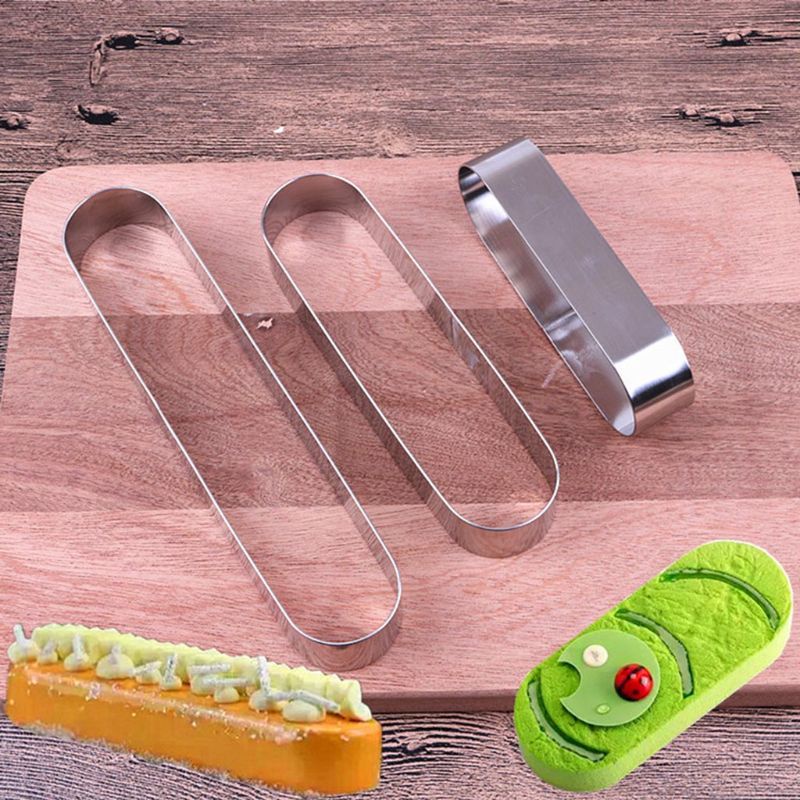 Khuôn Cắt Bánh Hình Chữ Nhật Mini Bằng Thép Không Gỉ