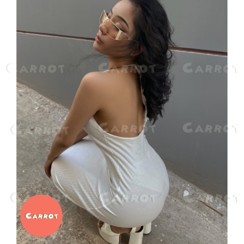 Đầm maxi hở lưng 2 dây ôm body sexy tôn dáng phong cách cổ điển gợi cảm cho nữ carrotxinhdep