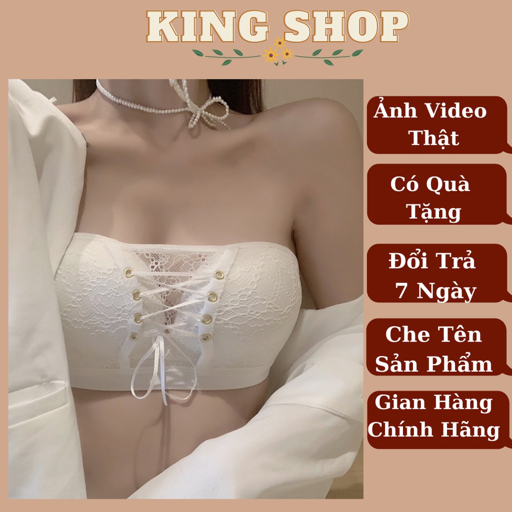 Áo Ngực Ren - Áo Lót Nâng Ngực Mút Bàn Tay ( Tăng Kèm Dây Trong Dây Vải ) A586