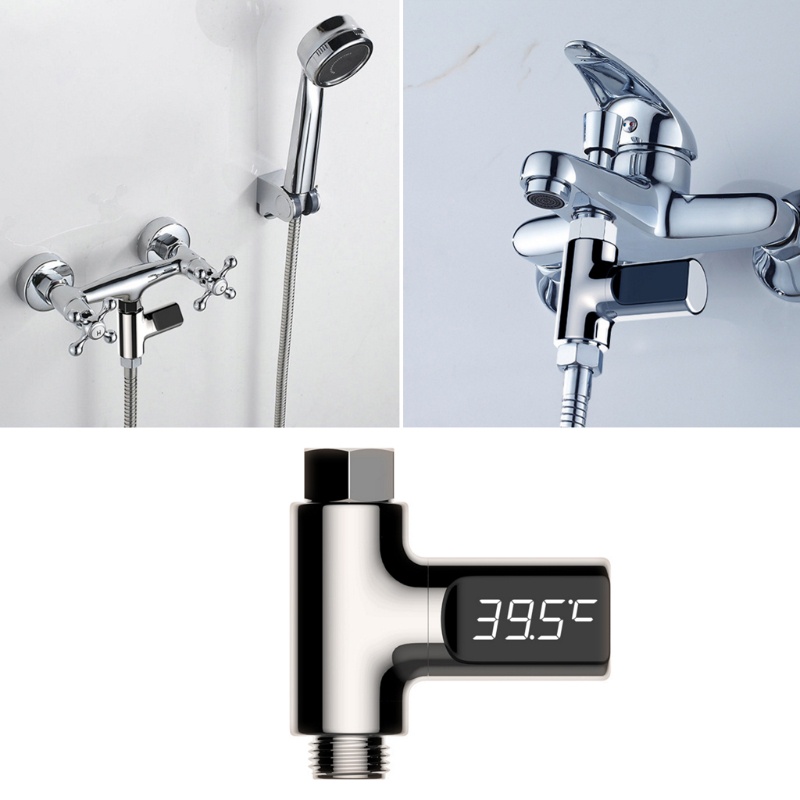 Màn Hình LED Kỹ Thuật Số Đo Nhiệt Độ Nước Tắm Độ Chính Xác Cao