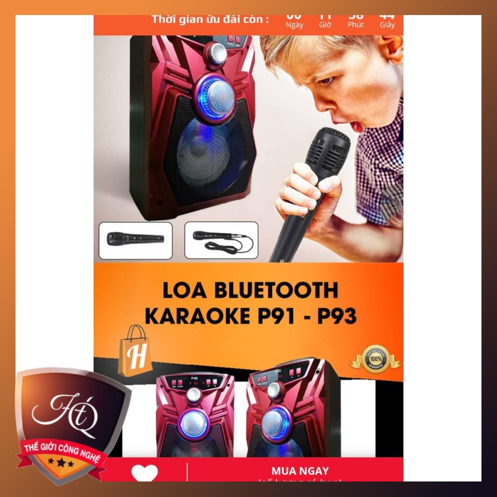 LOA KÉO KARAOKE P91 + MIC DÂY HÁT CỰC BẮT MIC, TO BASS