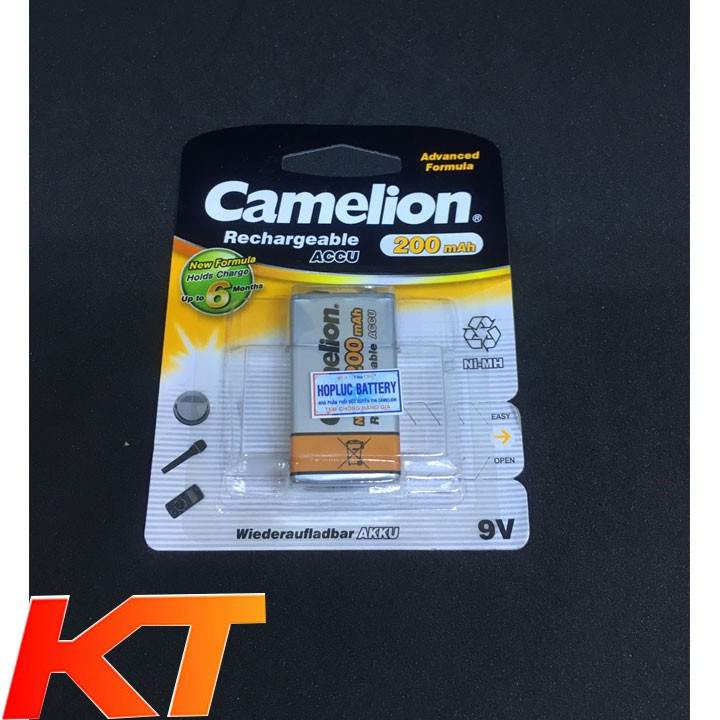 Pin sạc vuông 9V 200MAH Camelion Chính Hãng NH-9V200BP1.