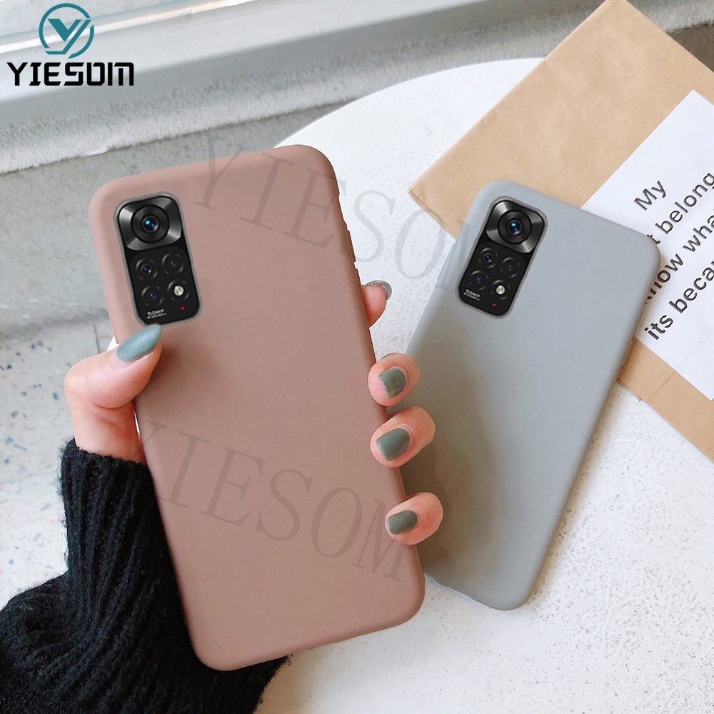 Ốp Điện Thoại TPU Silicon Mềm Màu Kẹo Nhám Cho Xiaomi Redmi Note 11 Pro 11S 4G 5G