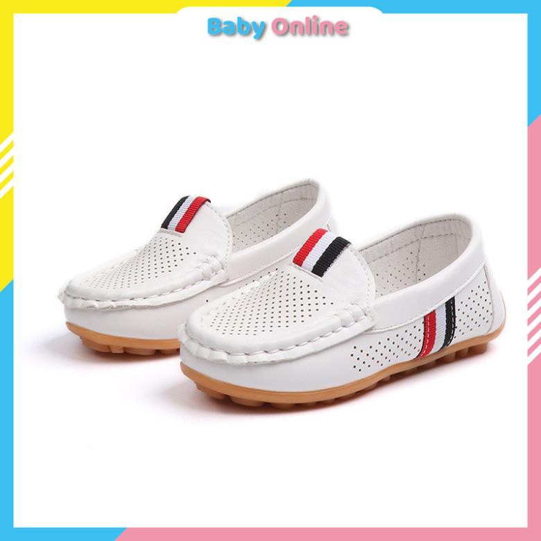 Giày Lười Moca Cho Bé Trai 2-6 tuổi Phong Cách Thời Trang Đáng Yêu Đế Mềm Chống Trơn