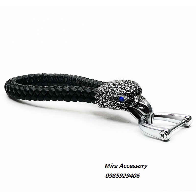 Móc khóa ô tô thời trang cao cấp đầu chim ưng