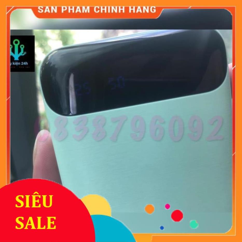 Sạc Dự Phòng 20000mAh, Đèn Led Hiển Thị Pin, 2 Cổng Sạc USB, Chính Hãng  WK-16