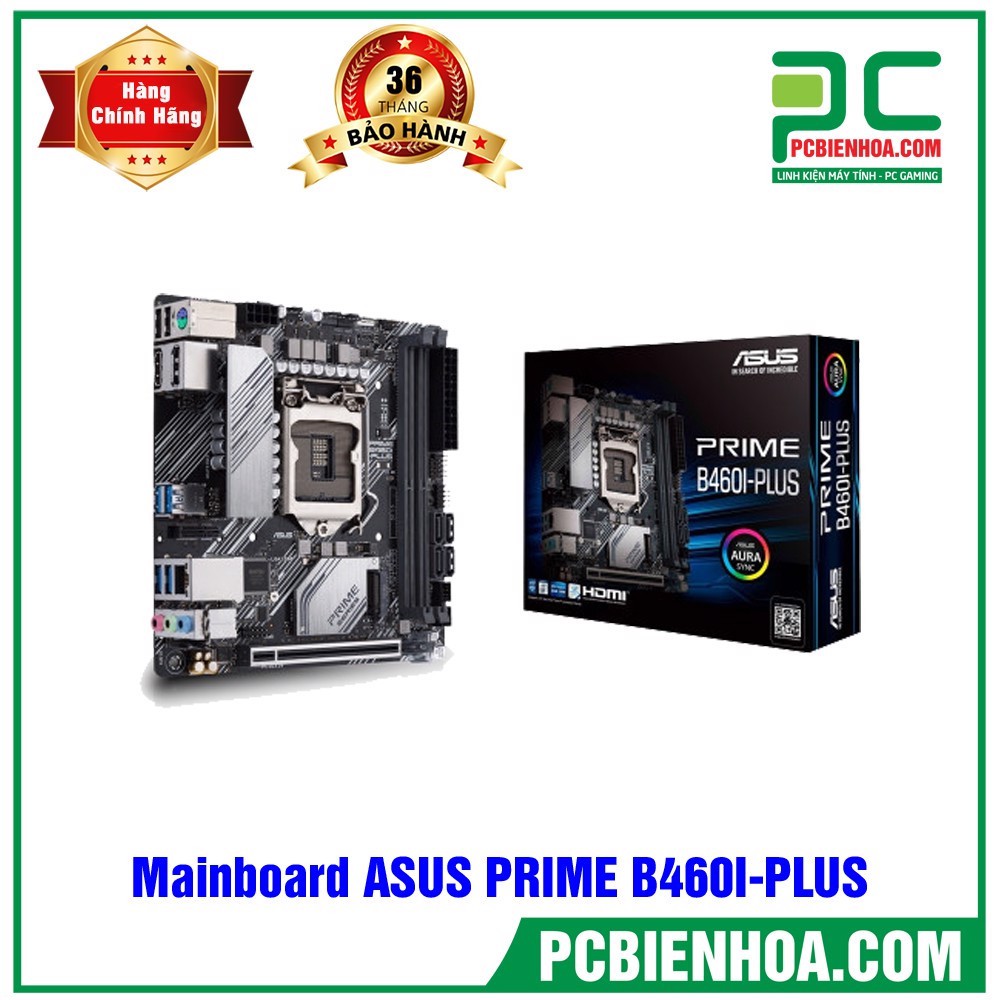  MAINBOARD ASUS PRIME B460I-PLUS ( LGA1200 / MINI-ITX / 2XDDR4 )