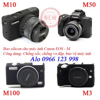 Bao silicon đựng máy ảnh Canon M10, M50, M100, M3