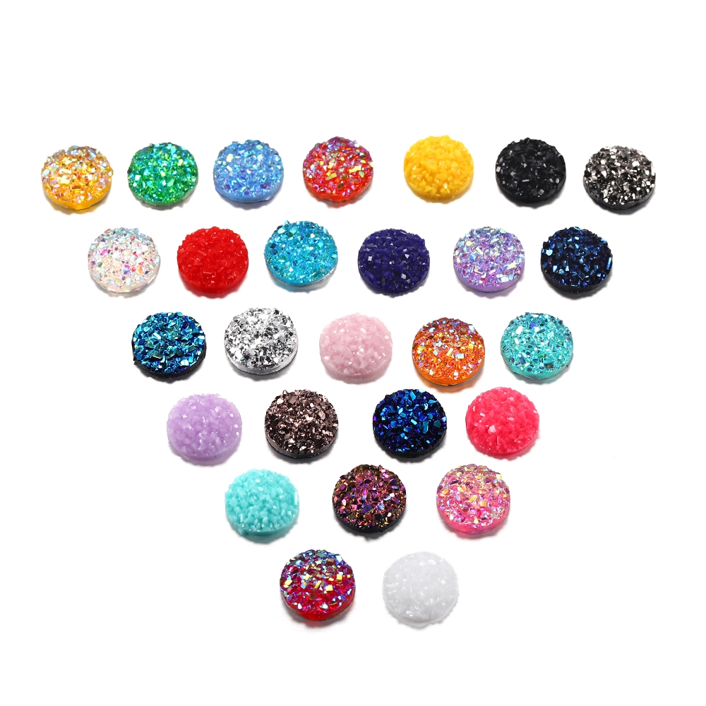 Set 30 viên ngọc Cabochon St.kunkka mài tròn làm trang sức 10mm