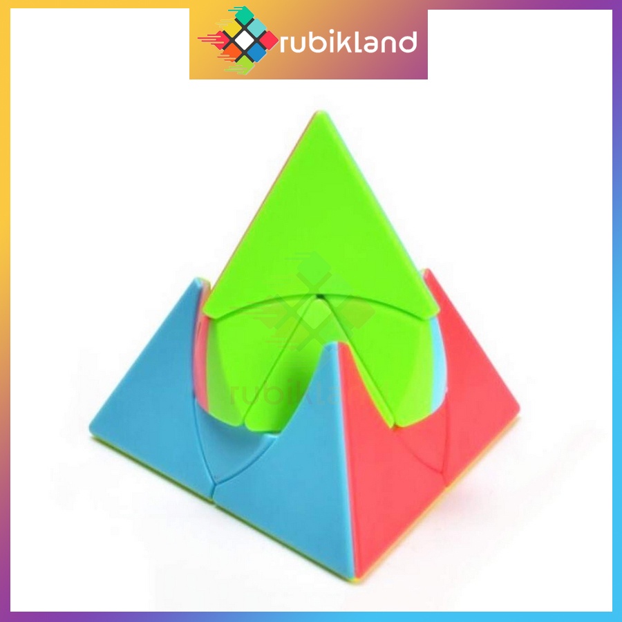 Rubik Biến Thể QiYi Duomo Cube MoFangGe Stickerless Rubic Tam Giác Biến Thể Đồ Chơi Trí Tuệ Trẻ Em