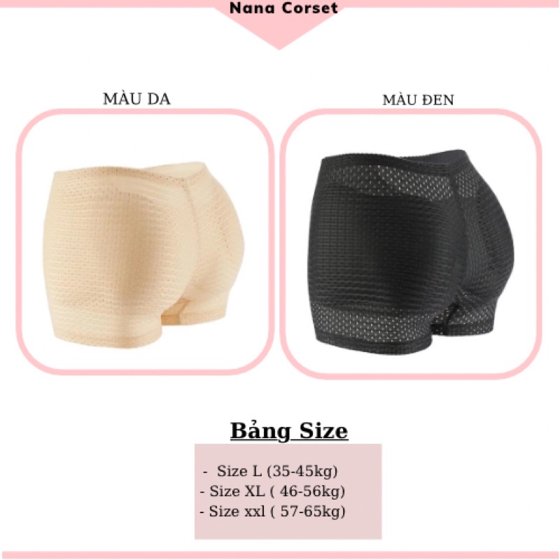 Quần độn mông và hông thông hơi cạp thường