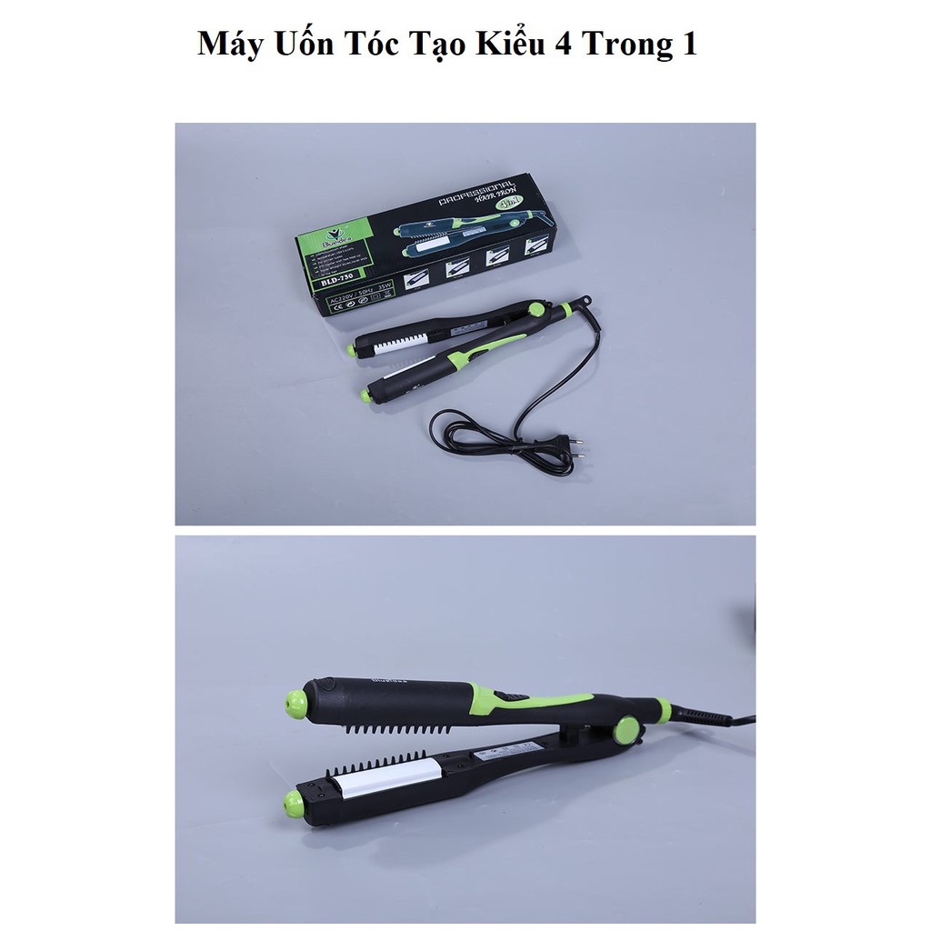 Máy uốn duỗi tóc [ 4 trong 1] làm tóc xoăn, cụp, bồng, thẳng nhanh chóng. Tạo 4 kiểu tóc chỉ bằng 1 chiếc máy