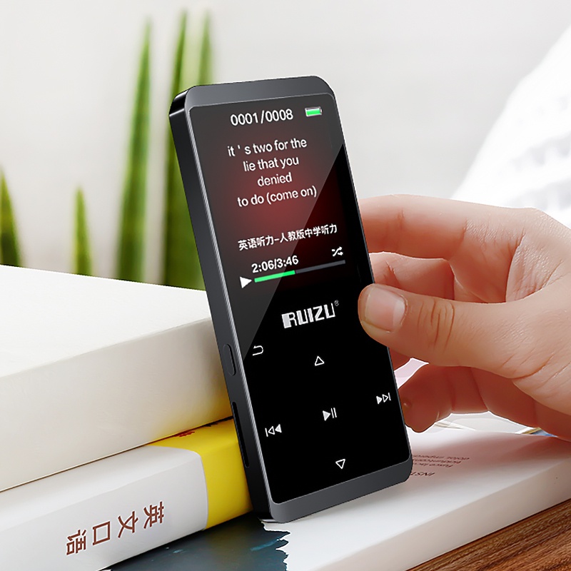 Máy Nghe Nhạc MP3 FAAEAL RUIZU D02 Bluetooth Màn Hình Cảm Ứng Thông Minh HiFi MP4 Kèm Loa