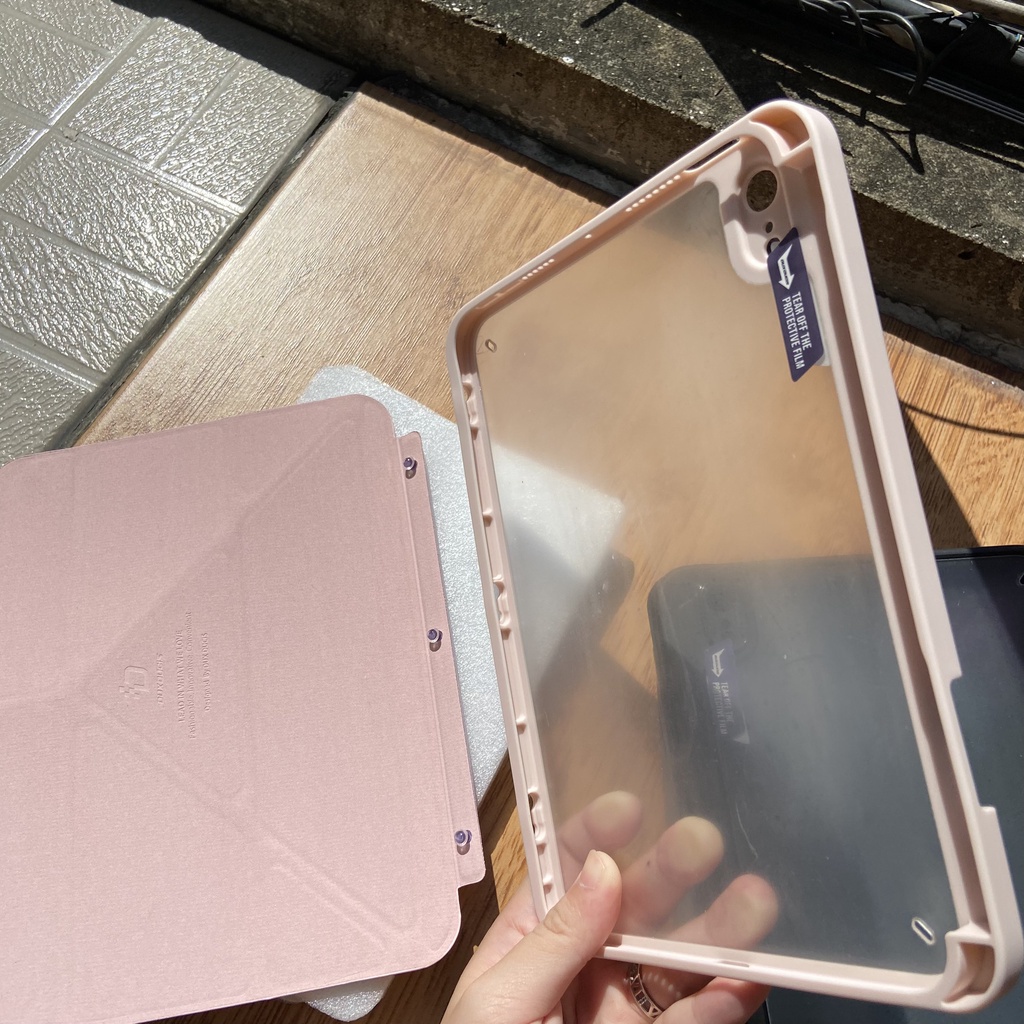 [Hỏa Tốc HCM] Bao da DUX DUCIS iPad Mini 6 (8.3 inch) (2021) (MAGI SERIES) Mặt lưng trong, Có Khay Đựng Bút - Xám