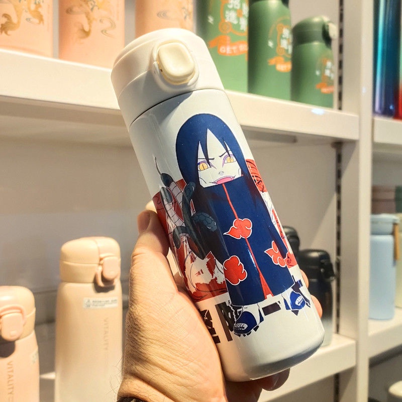 Bình Nước Bằng Thép Không Gỉ In Hình Anime Naruto Uzumaki Naruto Sasuke Xiaobu