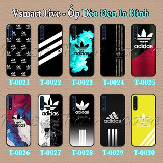 Ốp lưng Vsmart Live dẻo đen in hình Họa Tiết Adidas