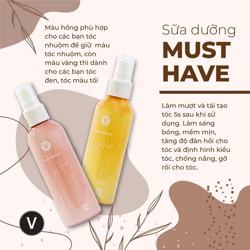 Sữa dưỡng tóc chống nắng tạo nếp VyvyHairCare