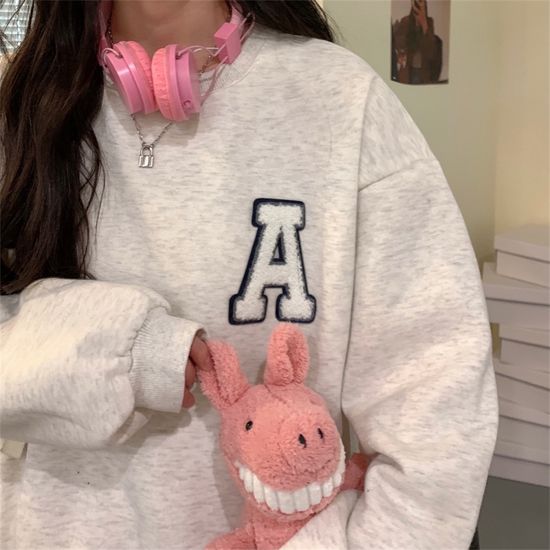 Áo sweater SUXI thiết kế dài tay mới thời trang theo phong cách Hàn Quốc dành cho nữ