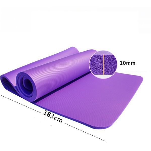 [CAO CẤP] Thảm Tập YOGA 8mm Cao Su Non NBR Nguyên Khối