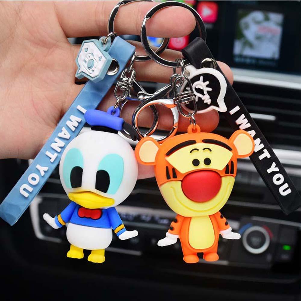 Móc Khóa Hình Chuột Mickey Minnie Stitch Dễ Thương