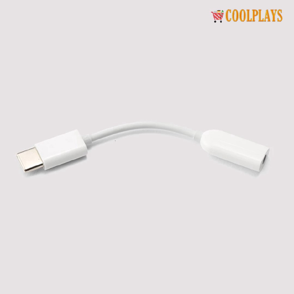 Coolplays Original Xiaomi Earphone Adapter USB3.1 Type C To 3.5mm Female Cable Music Headphone Converter - White