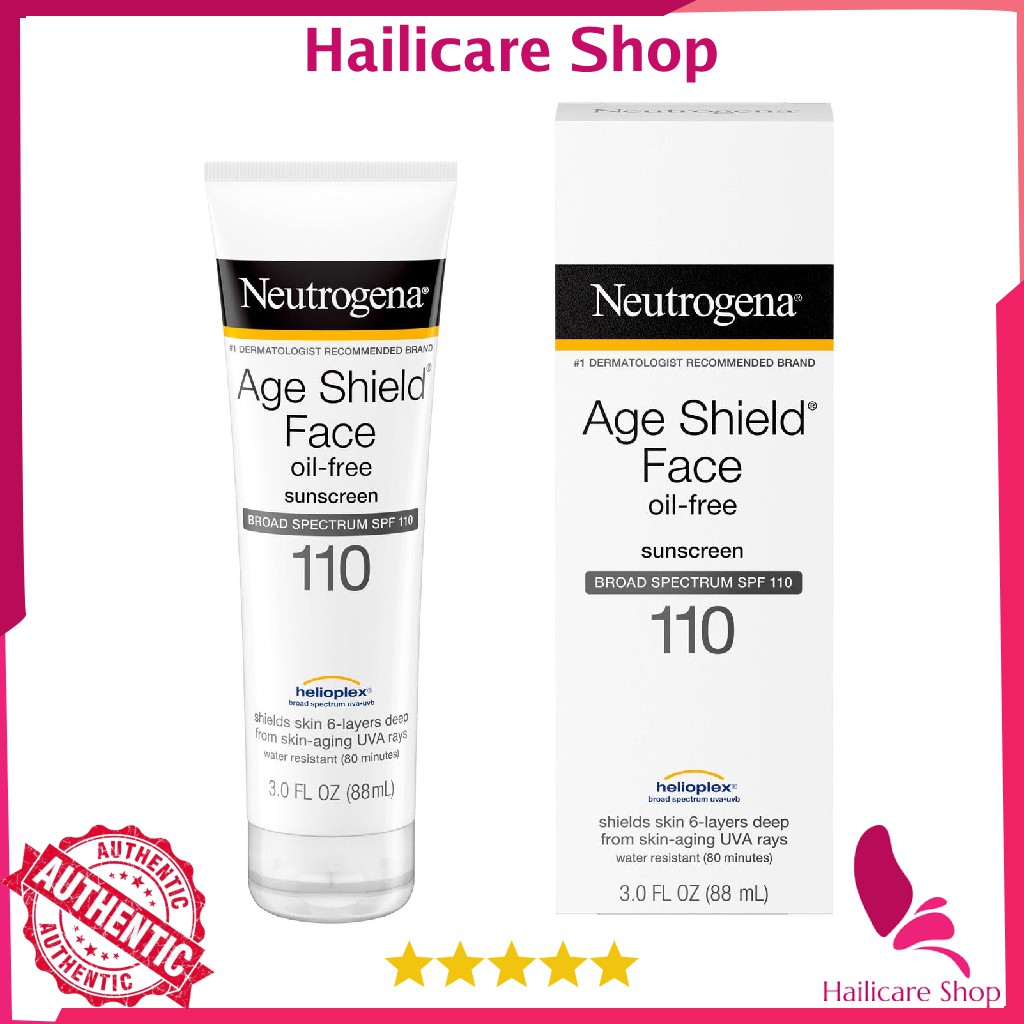 [Nhập Mỹ] Kem chống nắng Neutrogena Age Shield Face Sunscreen SPF 70/ Neutrogena Age Shield Face Sunscreen SPF 110