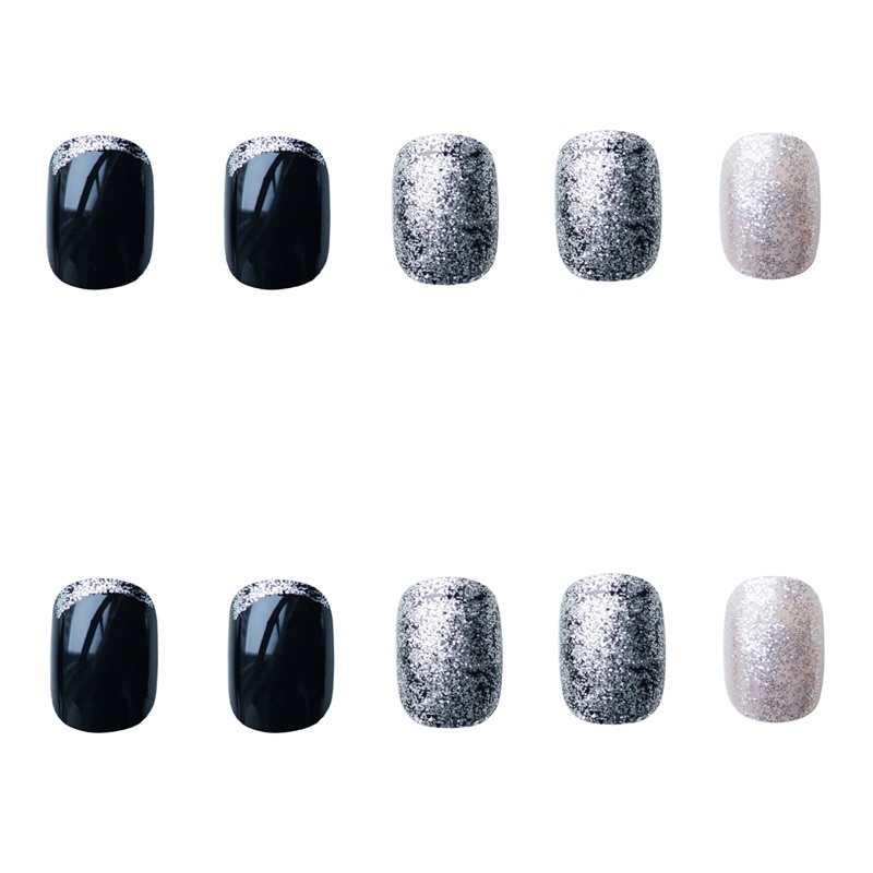 Set 24 móng giả N463 dáng móng ngắn ( Tặng kèm keo và dũa )