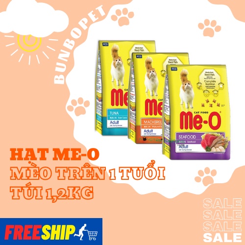 Hạt Cho Mèo ME-O Túi 1,2kg - Dành Cho Mèo Trưởng Thành Cao Cấp