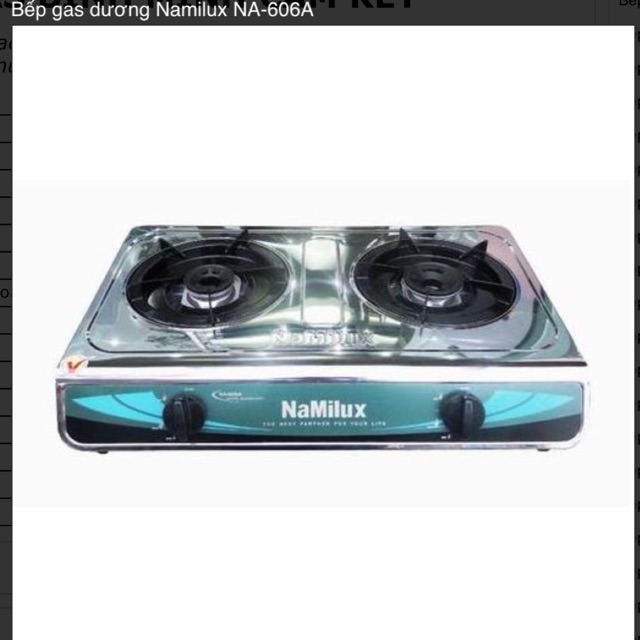 bếp ga đôi namilux