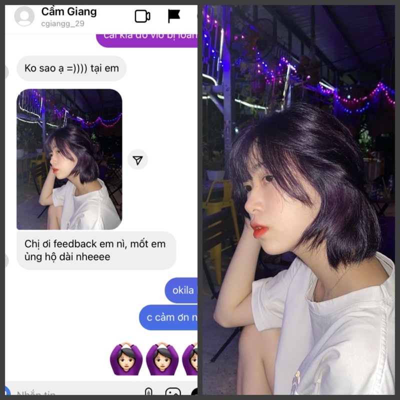 THUỐC NHUỘM TÓC TẠI NHÀ MÀU VIOLET SIÊU DƯỠNG TÓC