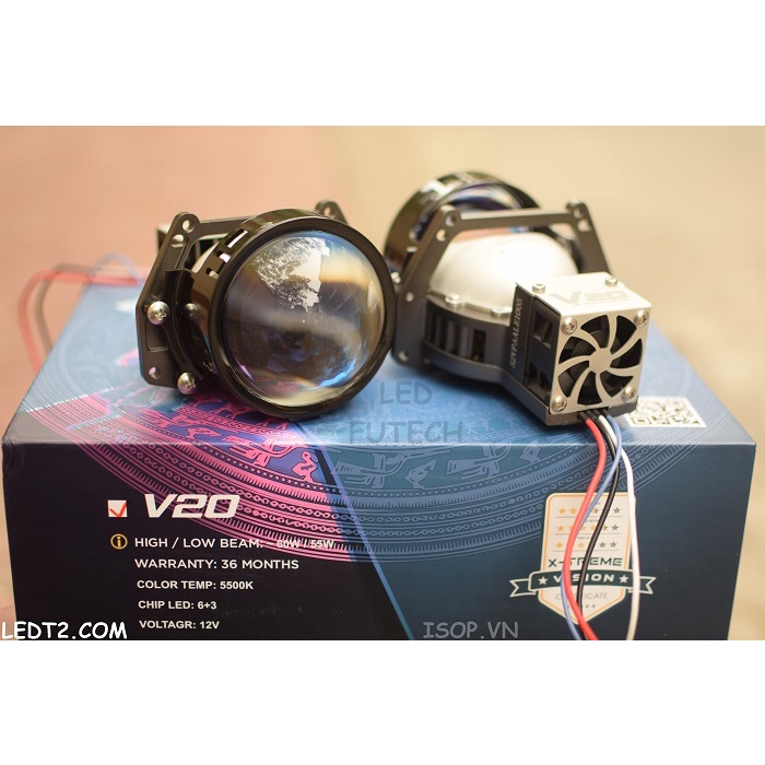 [LEDT2 ISOP] Đèn Bi - LED X - Light V20 Mới 2022 [Bảo hành 3 năm]