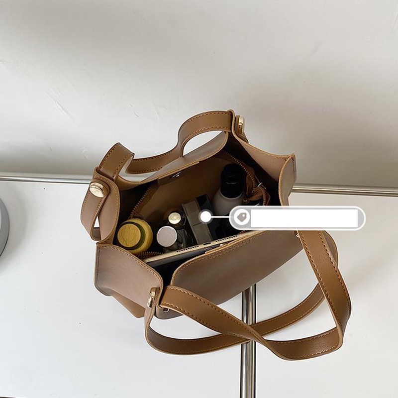 IELGY Túi Đeo Vai Cỡ Lớn Có Khóa Nam Châm Phong Cách retro Cho Nữ