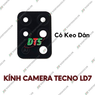 Mặt kính camera tecno LD7 sẵn keo dán