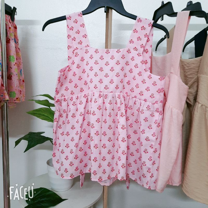 Áo 2 dây bản to thắt nơ sau