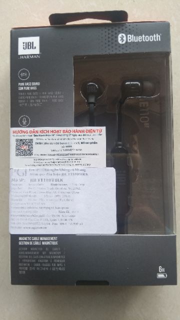 Tai nghe bluetooth JBL T110BT - hàng chính hãng, nguyên seal