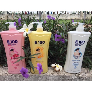 Sữa tắm E 100 tinh chất sữa Dê trắng da - 1200 ml