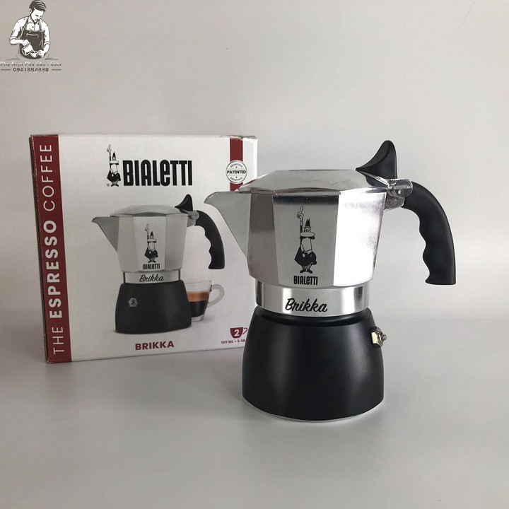 Ấm Pha Espresso Bialetti Brikka (2021) - Tặng Kiềng Đun Bếp