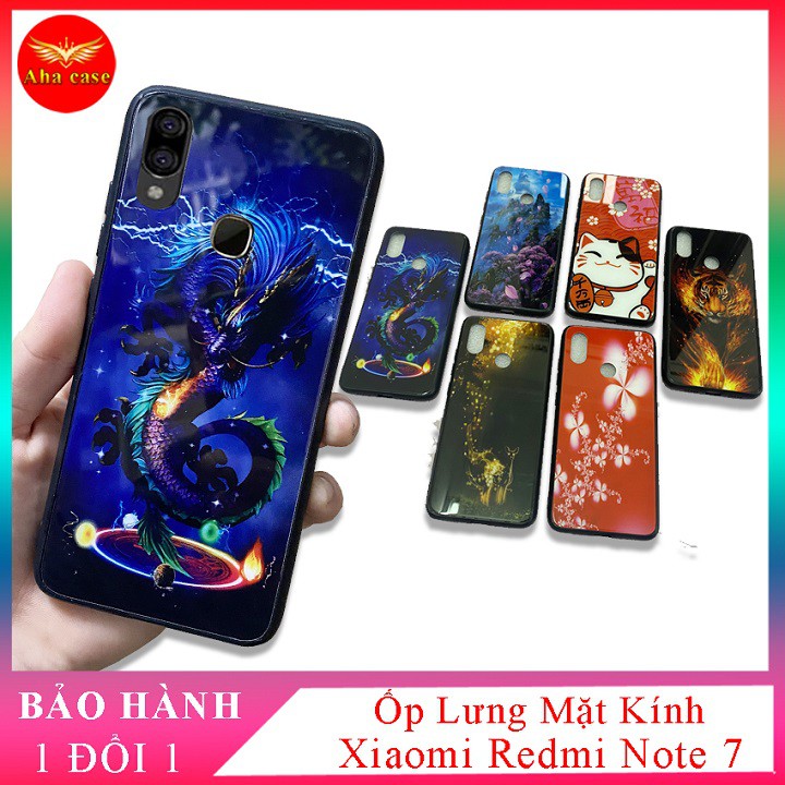 [Free Ship] Ốp lưng Xiaomi Redmi Note 7 ốp điện th0ại mặt lưng kính KÍNH IN HÌNH chống trầy xước, đẹp, cao cấp