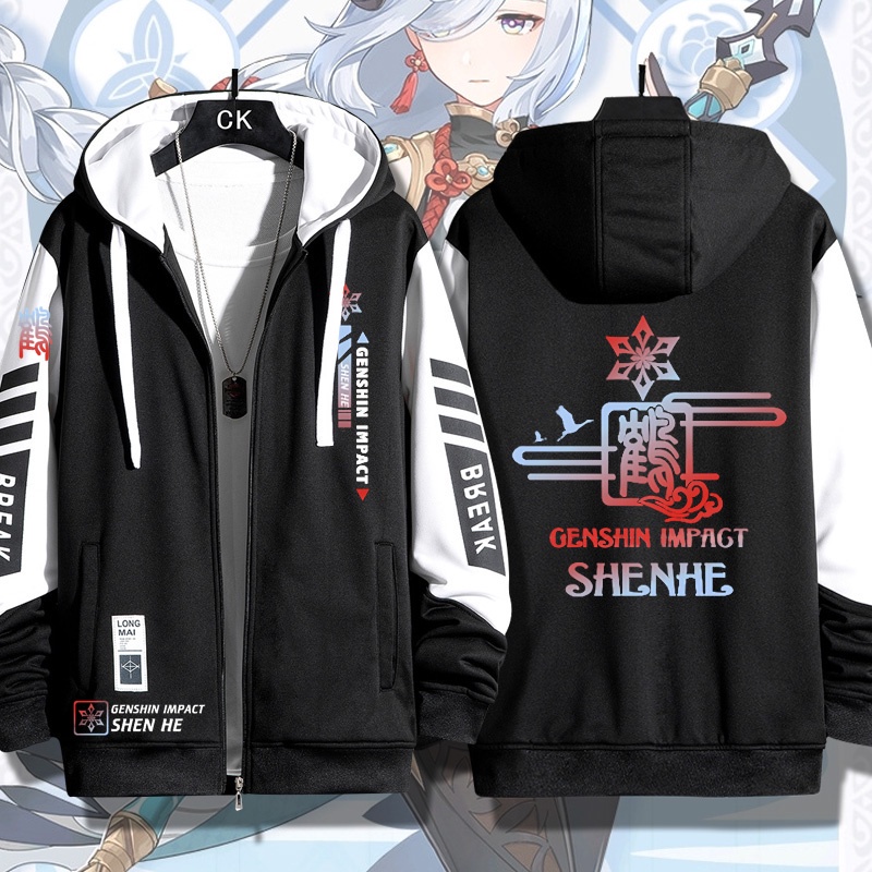 Áo Khoác In Hình Nhân Vật Shenhe Genshin Trong Game Độc Đáo