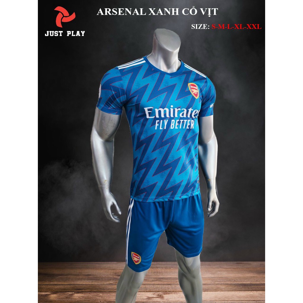 Bộ quần áo bóng đá CLB ARSENAL Xanh Cổ Vịt 2022