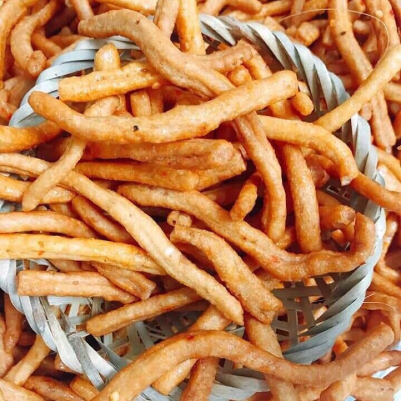 1kg bánh neo/ thèo lèo vị thái cay giòn thơm hàng loại ngon, ăn là ghiền