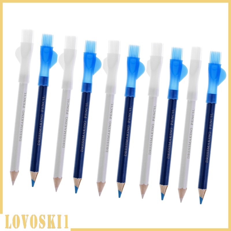 [LOVOSKI1]4Pcs Sewing Fabric Markers Marking Pencil Pen With Brush Tailor Chalk Pencil