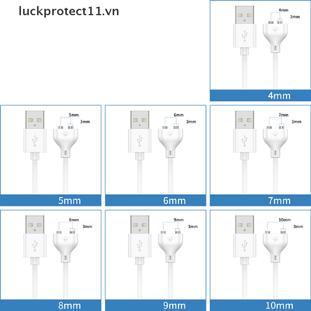 3c & NEW * 2 Pin Sạc Nam Châm Cổng Suctio USB Chống Nước
