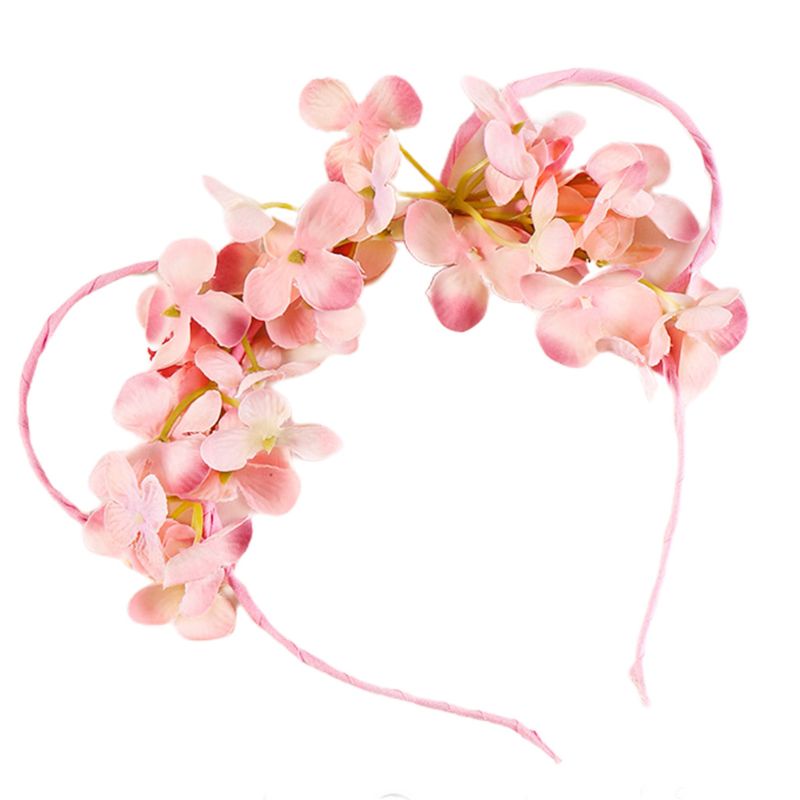 Băng Đô Tai Gấu Đính Hoa Nhân Tạo Dễ Thương Dành Cho Bé Gái