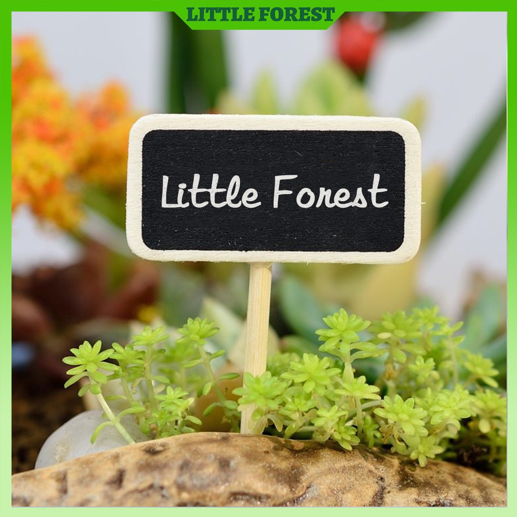 Bảng đen viết chữ, bảng ghi tên phụ kiện tiểu cảnh trang trí mô hình - Little Forest