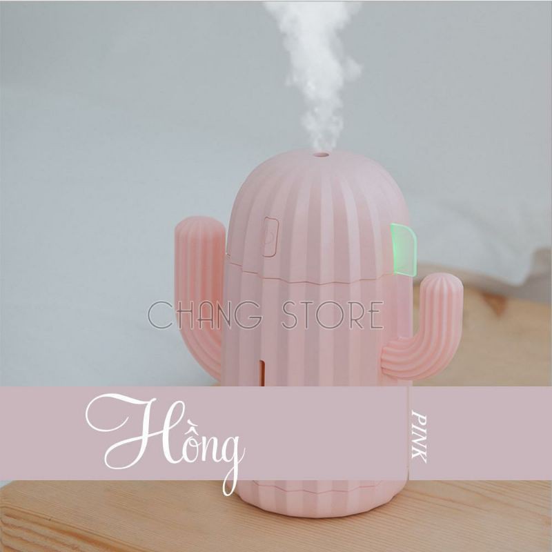 Máy Phun Sương Tạo Độ Ẩm Mini Hình Cây Xương Rồng Tặng Kèm Dây Sạc