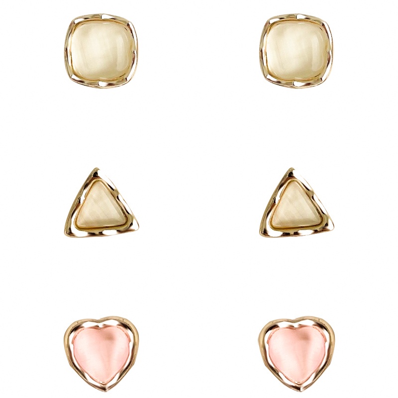 Set 6 khuyên tai phong cách Hàn Quốc